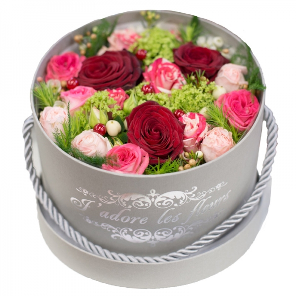 Boîtes à chapeaux vides pour fleuristes Velvet Rose Lot de 3 boîtes à chapeau pour fleurs Finition rose pâle - Boîtes cadeau avec couvercle chapeaux symphoniques société britannique 